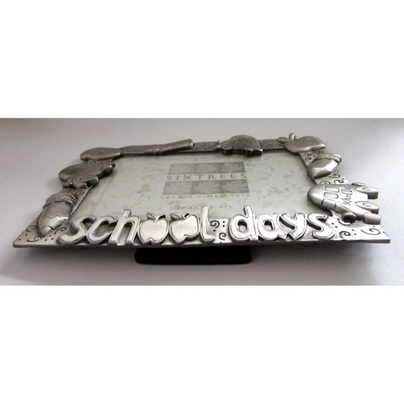 Sixtrees London/New York "School Days" Picture Frame Rectangle AF63849 4x6 Metal - Picture 7 of 11